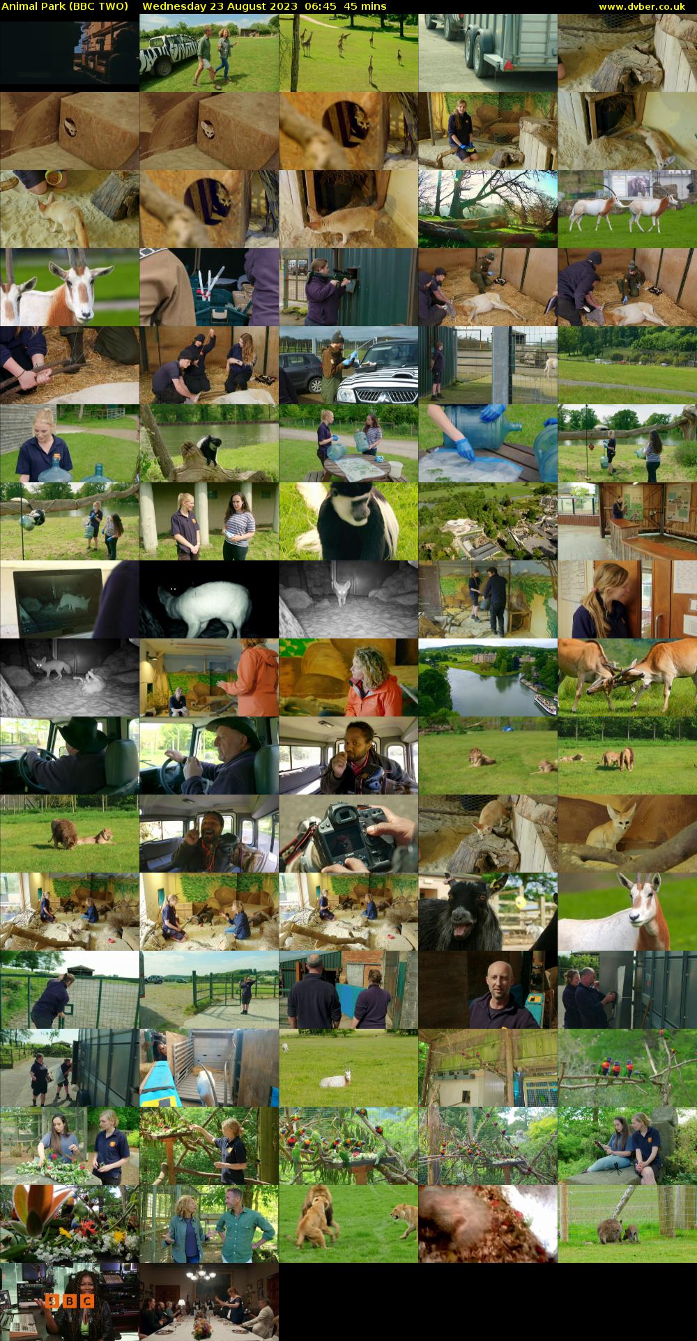 Animal Park (BBC TWO) Wednesday 23 August 2023 06:45 - 07:30