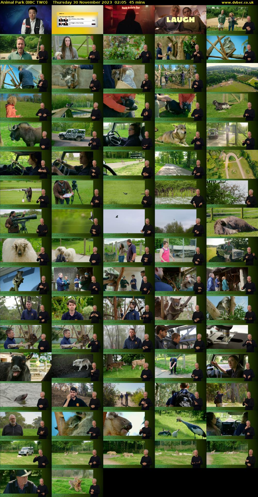 Animal Park (BBC TWO) Thursday 30 November 2023 02:05 - 02:50