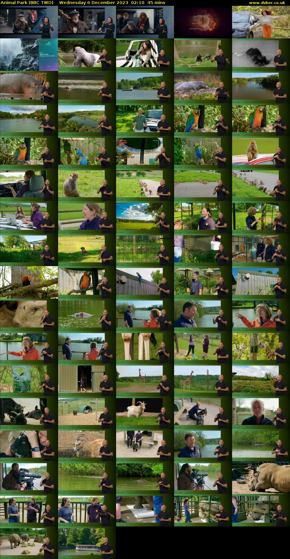 Animal Park (BBC TWO) Wednesday 6 December 2023 02:10 - 02:55