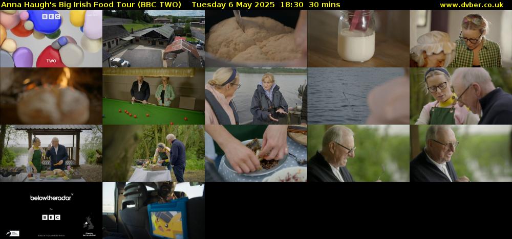 Anna Haugh's Big Irish Food Tour (BBC TWO) Tuesday 6 May 2025 18:30 - 19:00