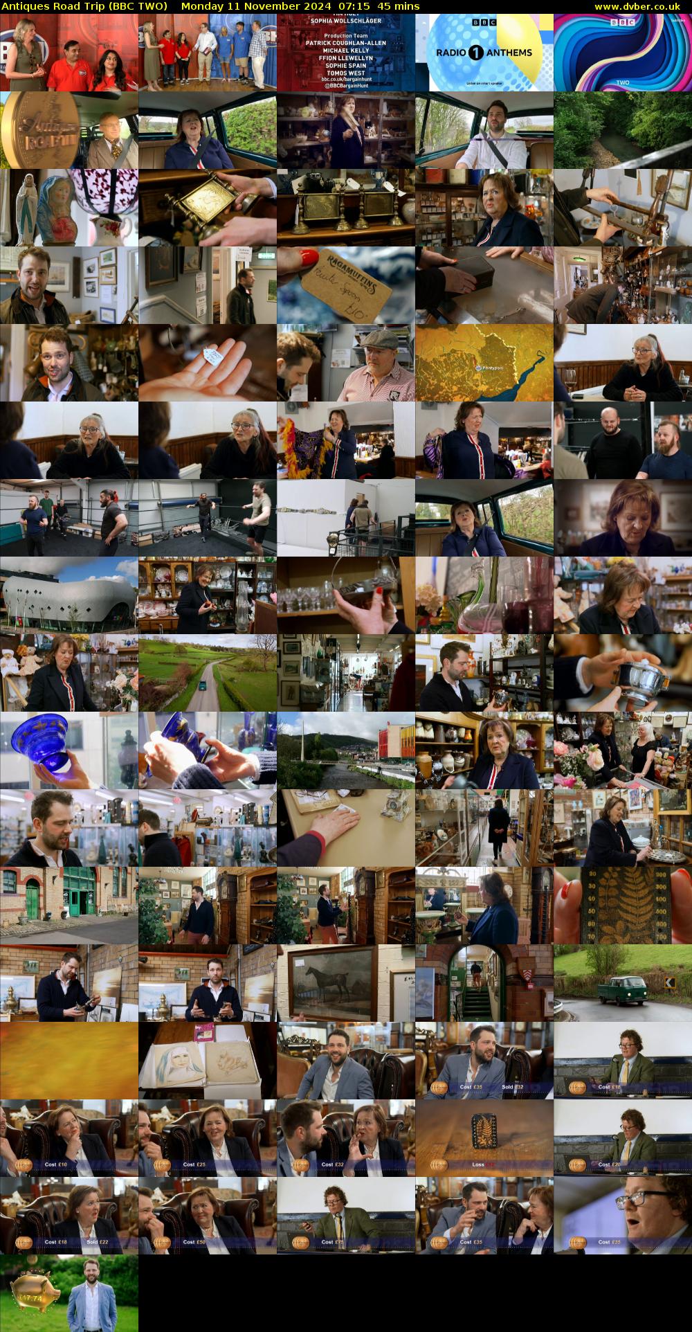 Antiques Road Trip (BBC TWO) Monday 11 November 2024 07:15 - 08:00