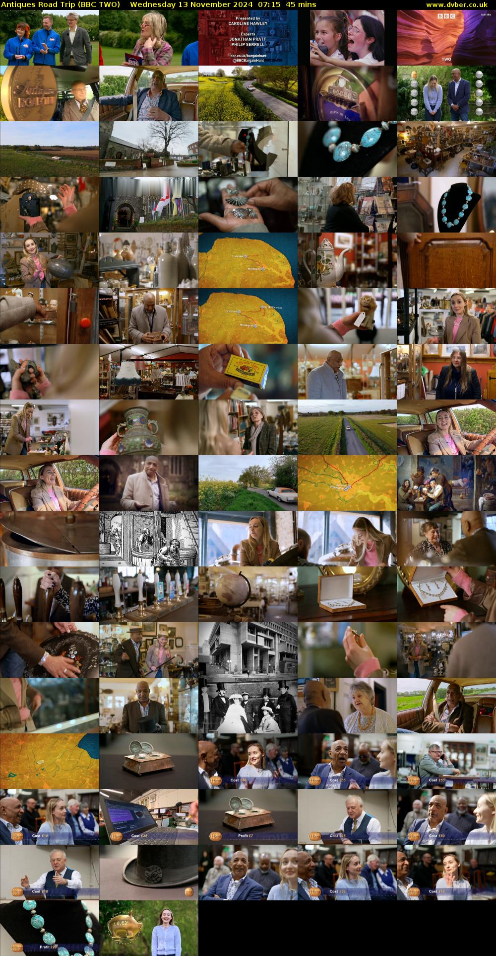 Antiques Road Trip (BBC TWO) Wednesday 13 November 2024 07:15 - 08:00