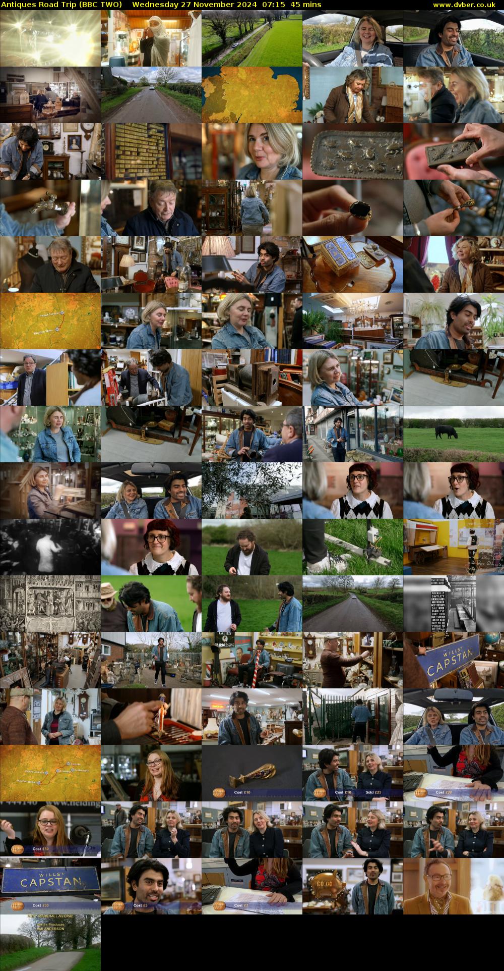Antiques Road Trip (BBC TWO) Wednesday 27 November 2024 07:15 - 08:00