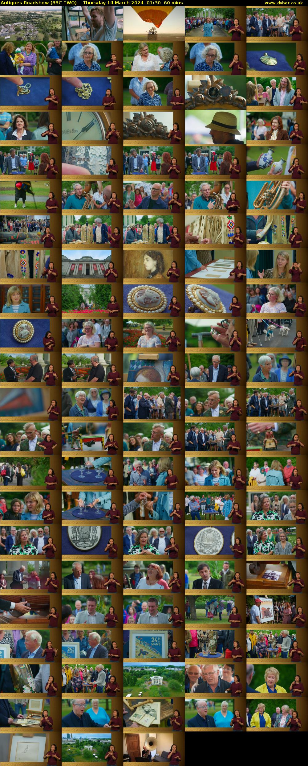 Antiques Roadshow (BBC TWO) Thursday 14 March 2024 01:30 - 02:30