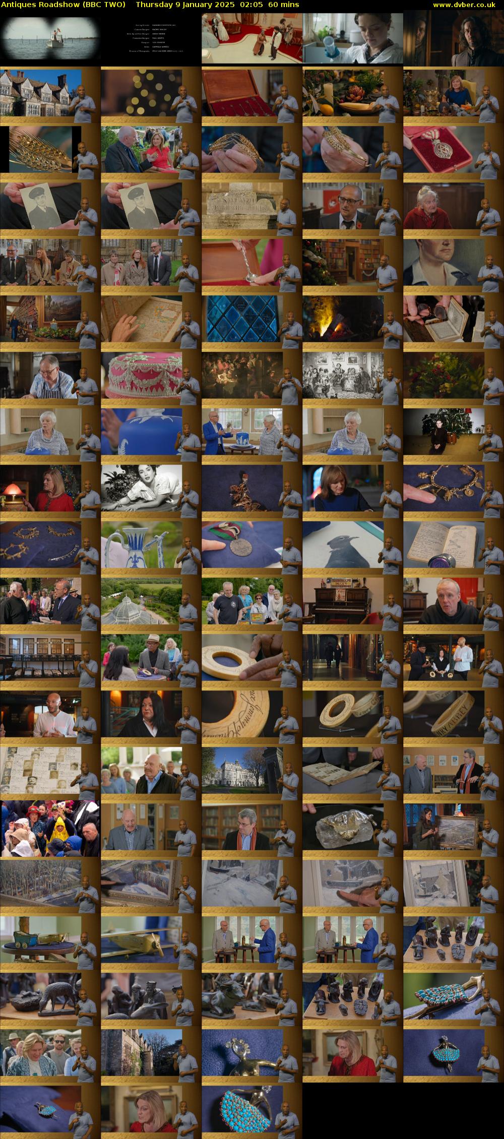 Antiques Roadshow (BBC TWO) Thursday 9 January 2025 02:05 - 03:05