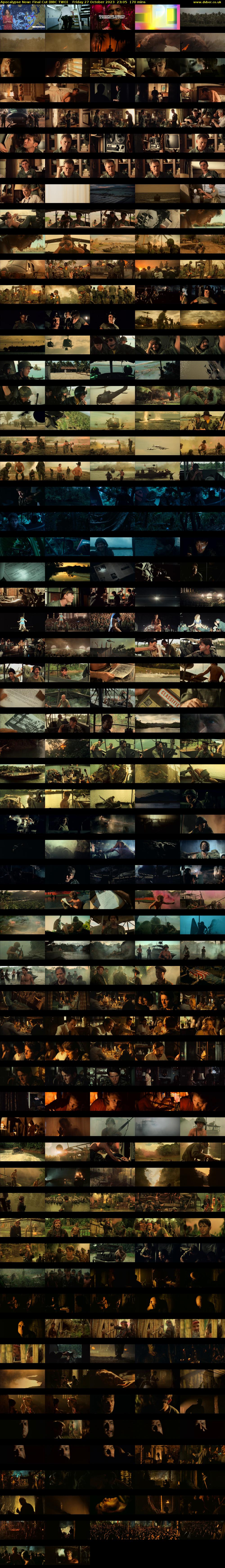 Apocalypse Now: Final Cut (BBC TWO) Friday 27 October 2023 23:05 - 01:55
