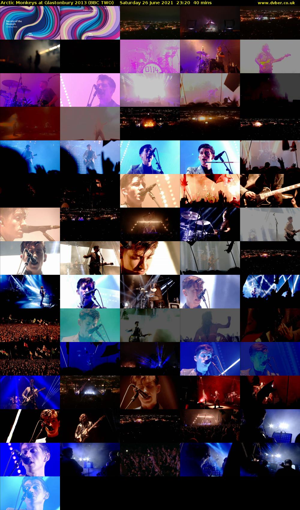 Arctic Monkeys at Glastonbury 2013 (BBC TWO) Saturday 26 June 2021 23:20 - 00:00