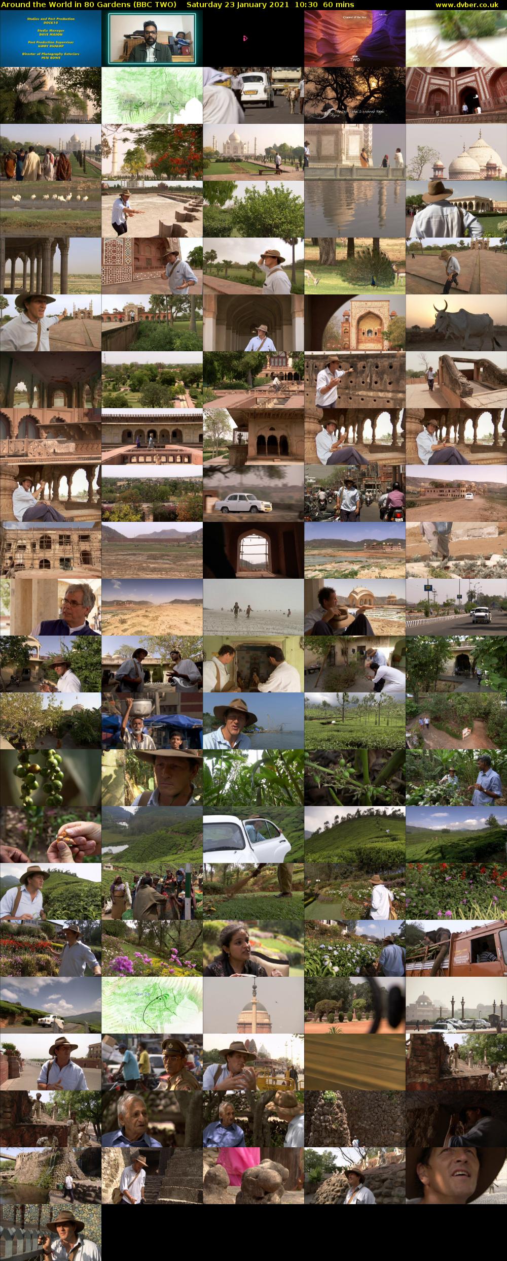 Around the World in 80 Gardens (BBC TWO) Saturday 23 January 2021 10:30 - 11:30