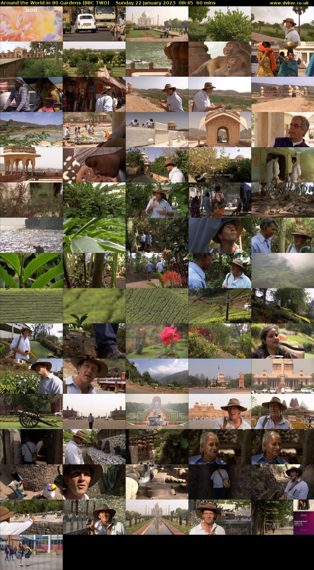 Around the World in 80 Gardens (BBC TWO) Sunday 22 January 2023 08:45 - 09:45