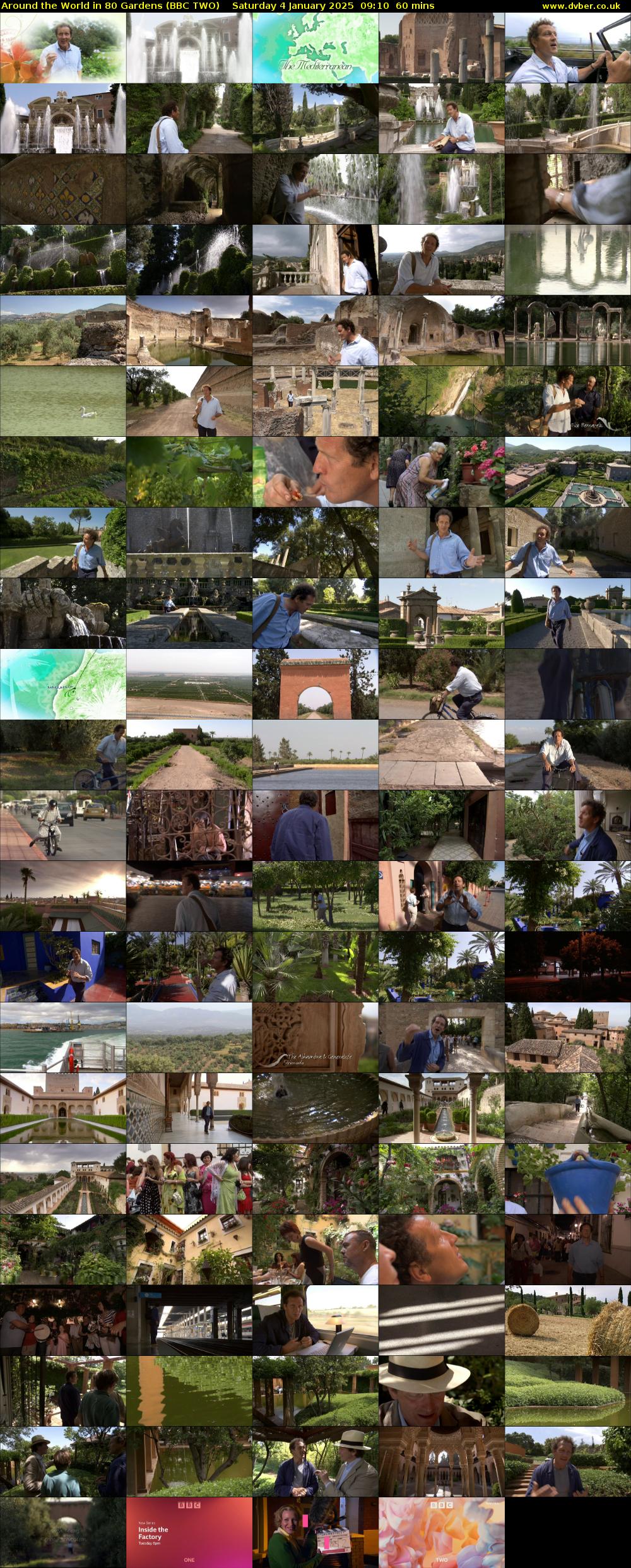 Around the World in 80 Gardens (BBC TWO) Saturday 4 January 2025 09:10 - 10:10