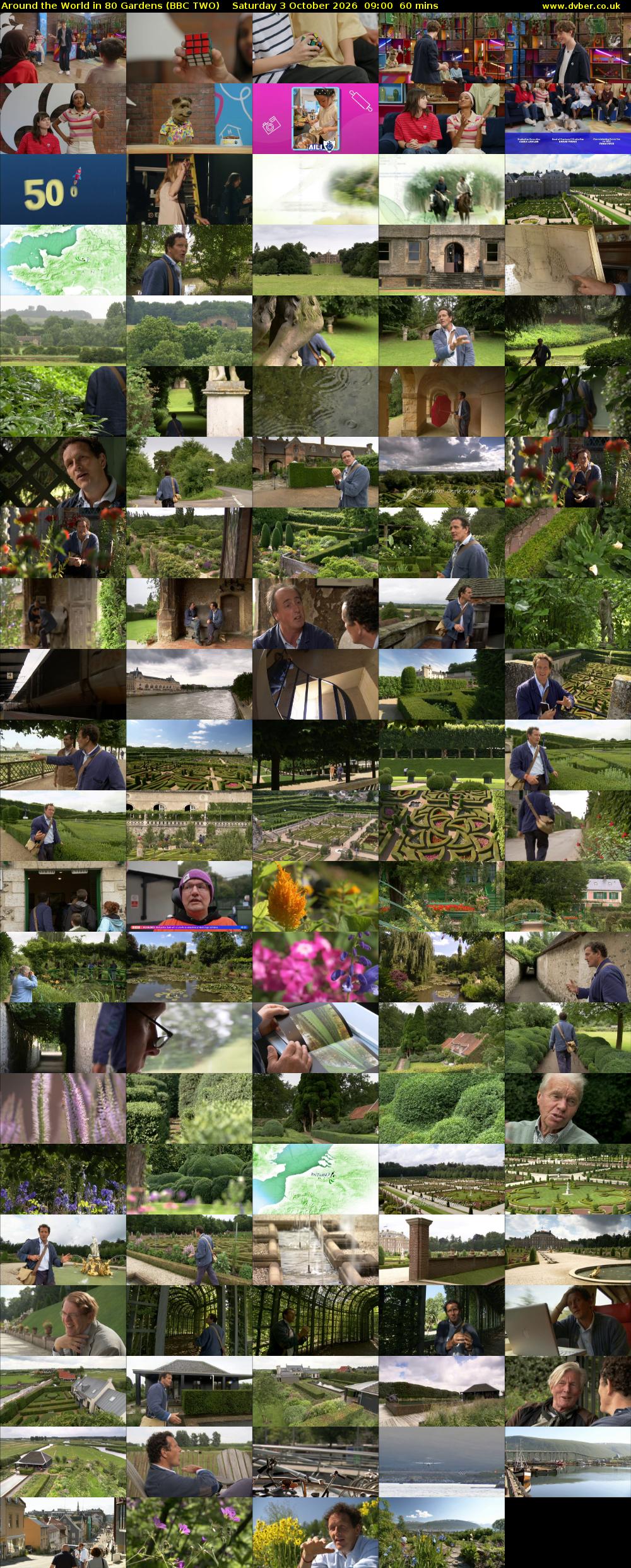 Around the World in 80 Gardens (BBC TWO) Saturday 3 October 2026 09:00 - 10:00