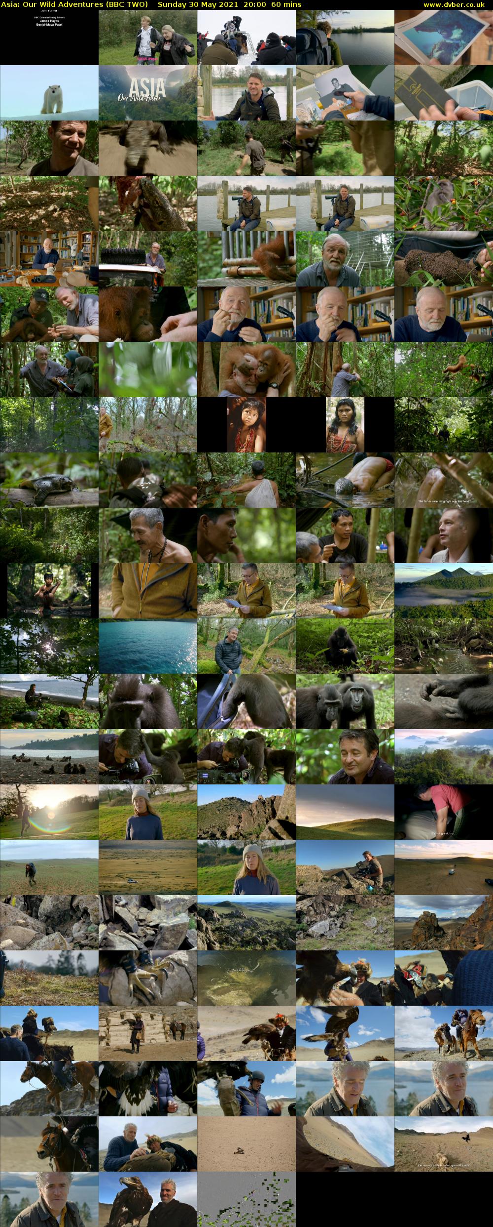Asia: Our Wild Adventures (BBC TWO) Sunday 30 May 2021 20:00 - 21:00