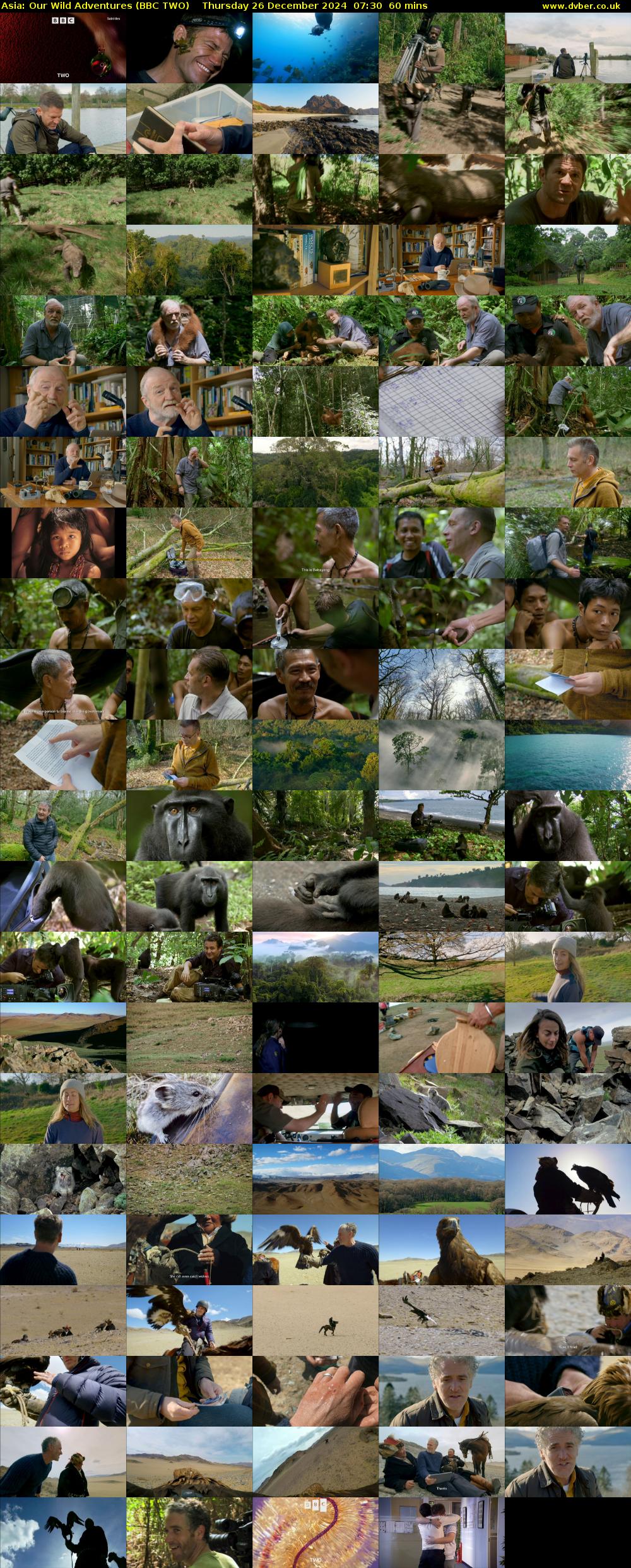 Asia: Our Wild Adventures (BBC TWO) Thursday 26 December 2024 07:30 - 08:30