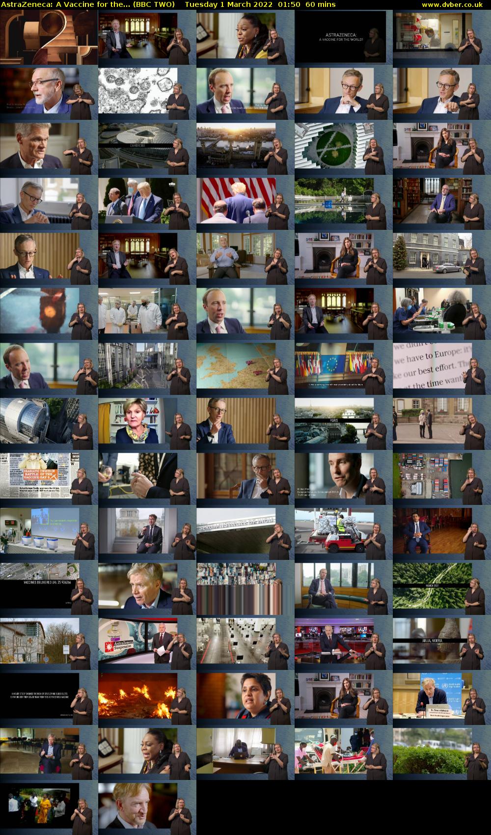 AstraZeneca: A Vaccine for the... (BBC TWO) Tuesday 1 March 2022 01:50 - 02:50
