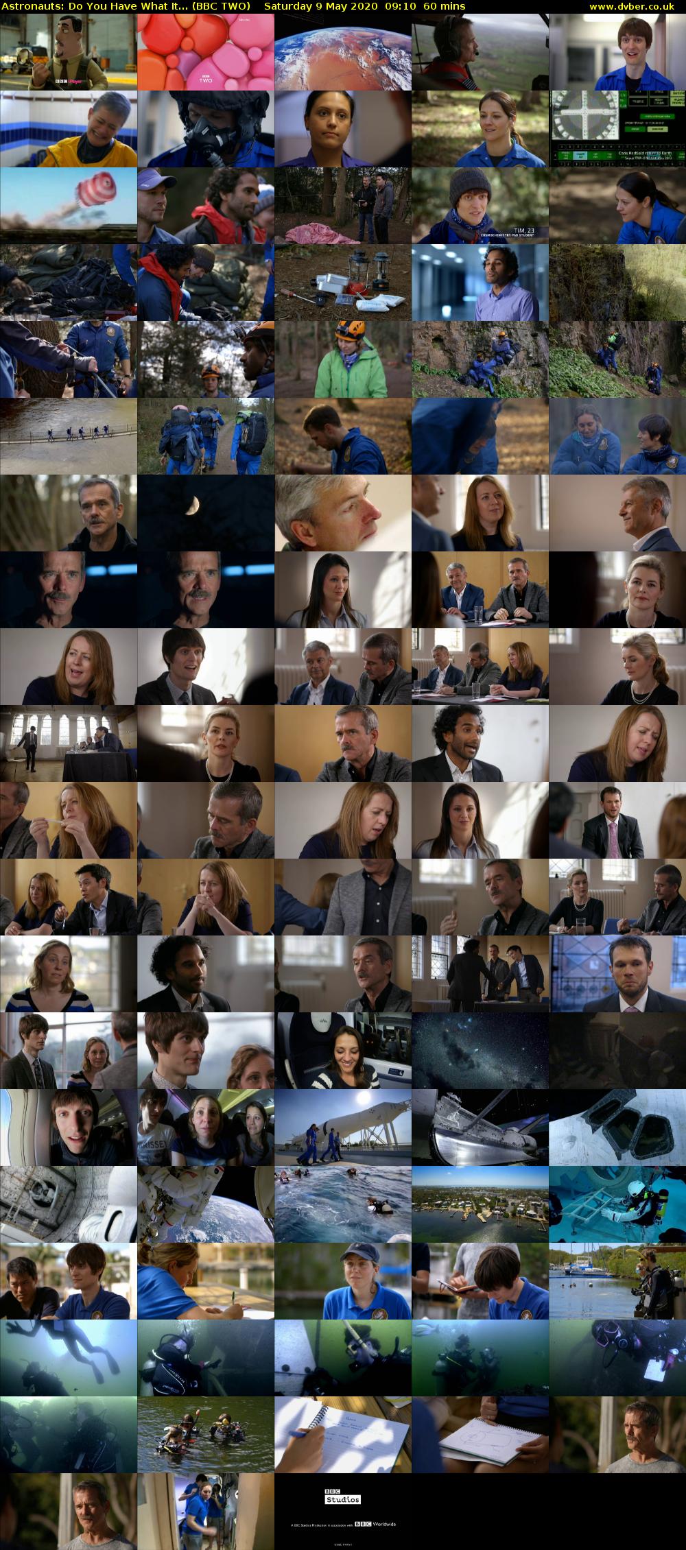 Astronauts: Do You Have What It... (BBC TWO) Saturday 9 May 2020 09:10 - 10:10