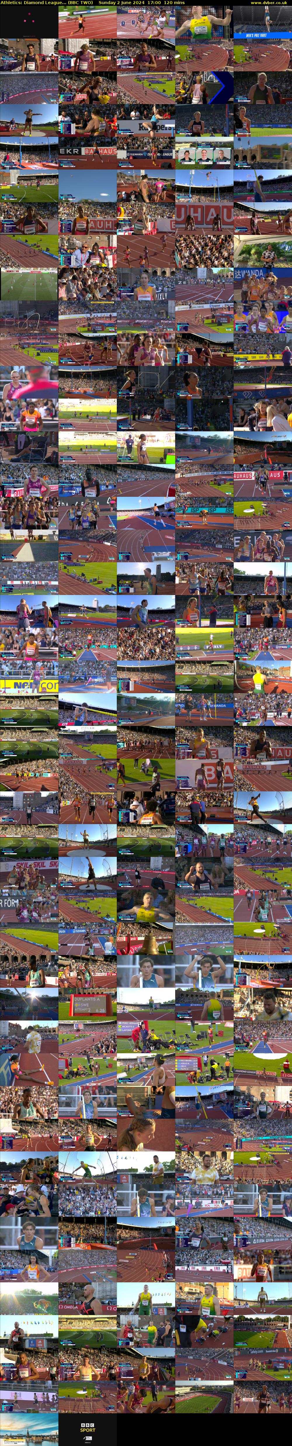 Athletics: Diamond League... (BBC TWO) Sunday 2 June 2024 17:00 - 19:00