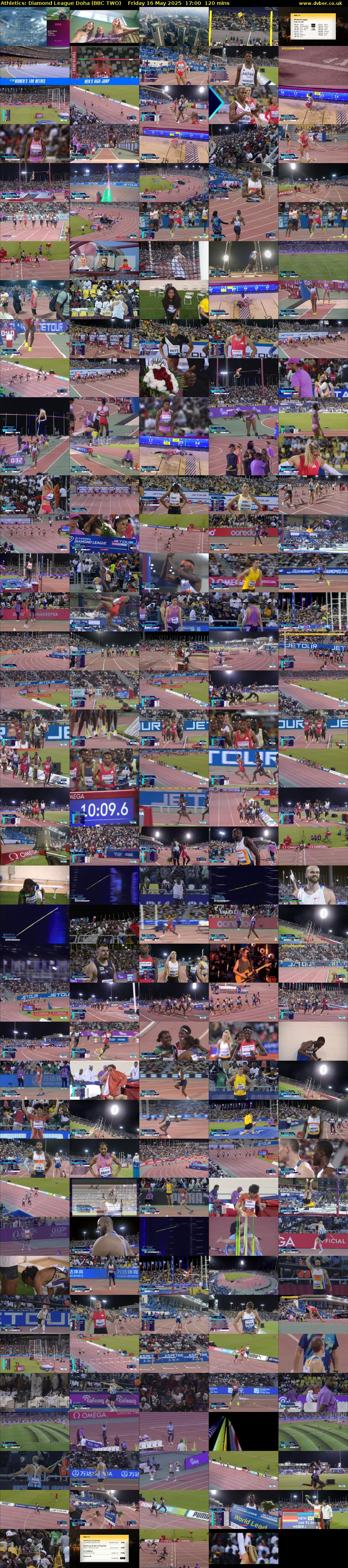 Athletics: Diamond League Doha (BBC TWO) Friday 16 May 2025 17:00 - 19:00
