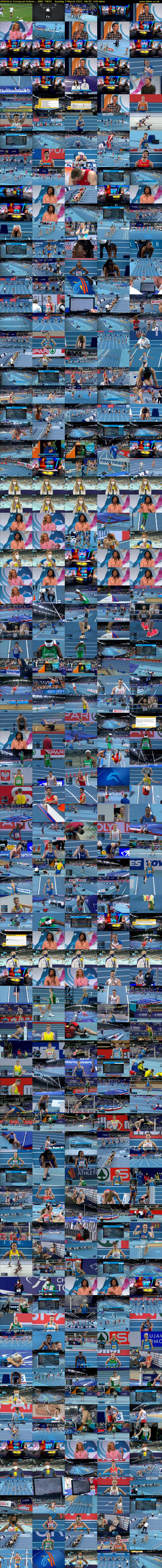 Athletics: European Indoor... (BBC TWO) Sunday 7 March 2021 08:45 - 12:45