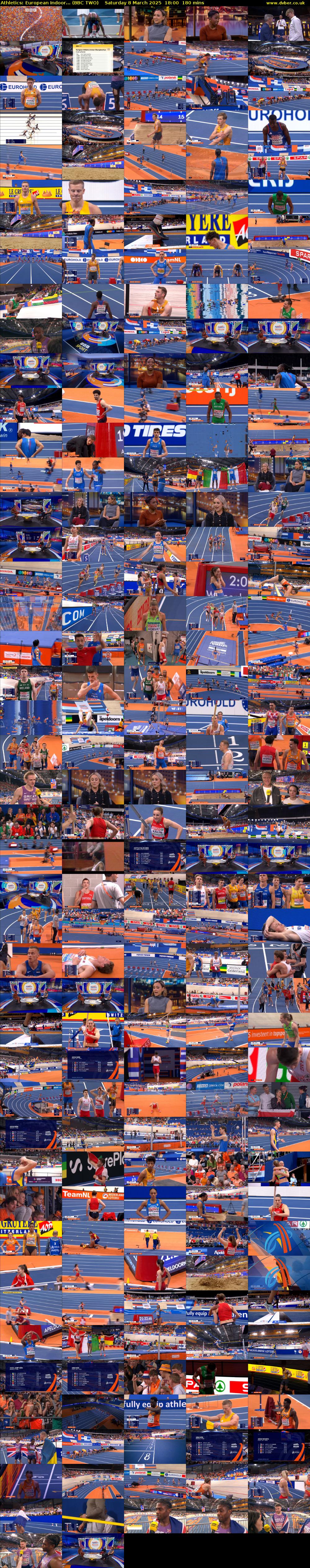 Athletics: European Indoor... (BBC TWO) Saturday 8 March 2025 18:00 - 21:00