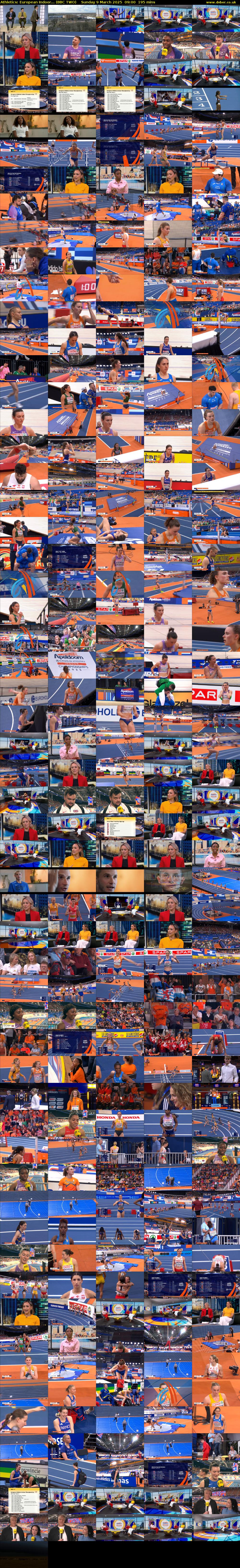 Athletics: European Indoor... (BBC TWO) Sunday 9 March 2025 09:00 - 12:15
