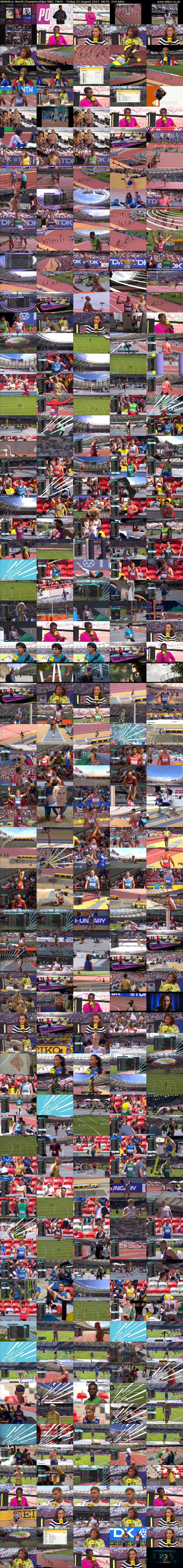 Athletics: World Championships (BBC TWO) Friday 25 August 2023 08:45 - 12:15