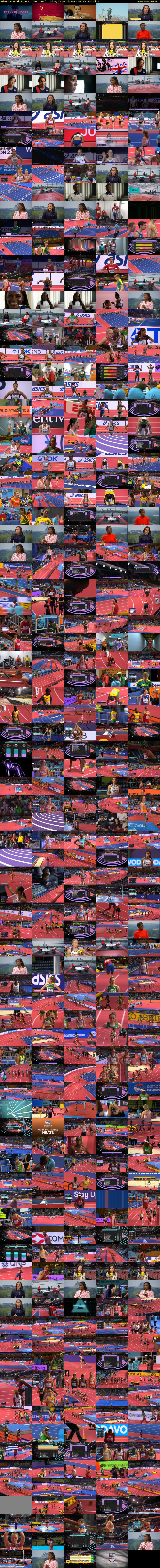 Athletics: World Indoor... (BBC TWO) Friday 18 March 2022 08:15 - 13:15