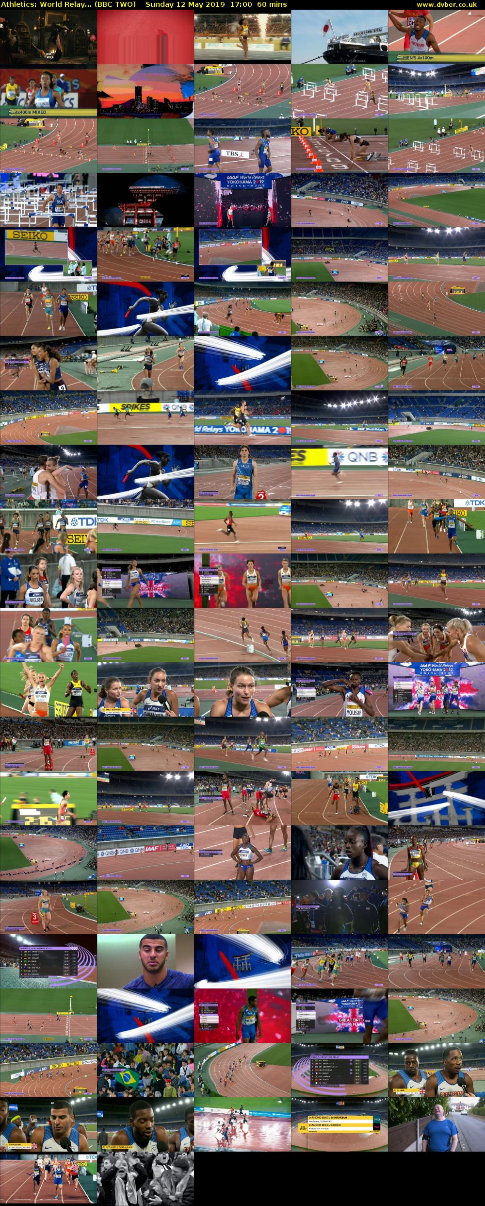 Athletics: World Relay... (BBC TWO) Sunday 12 May 2019 17:00 - 18:00