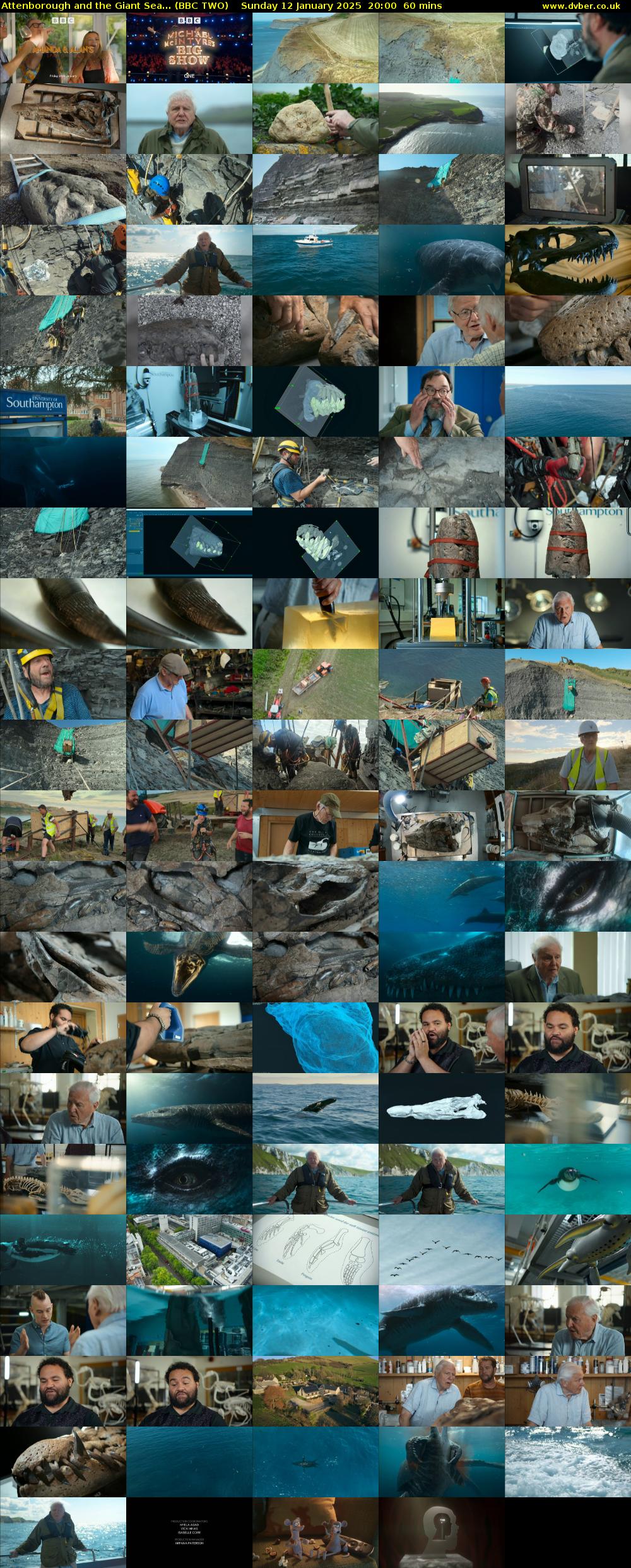 Attenborough and the Giant Sea... (BBC TWO) Sunday 12 January 2025 20:00 - 21:00