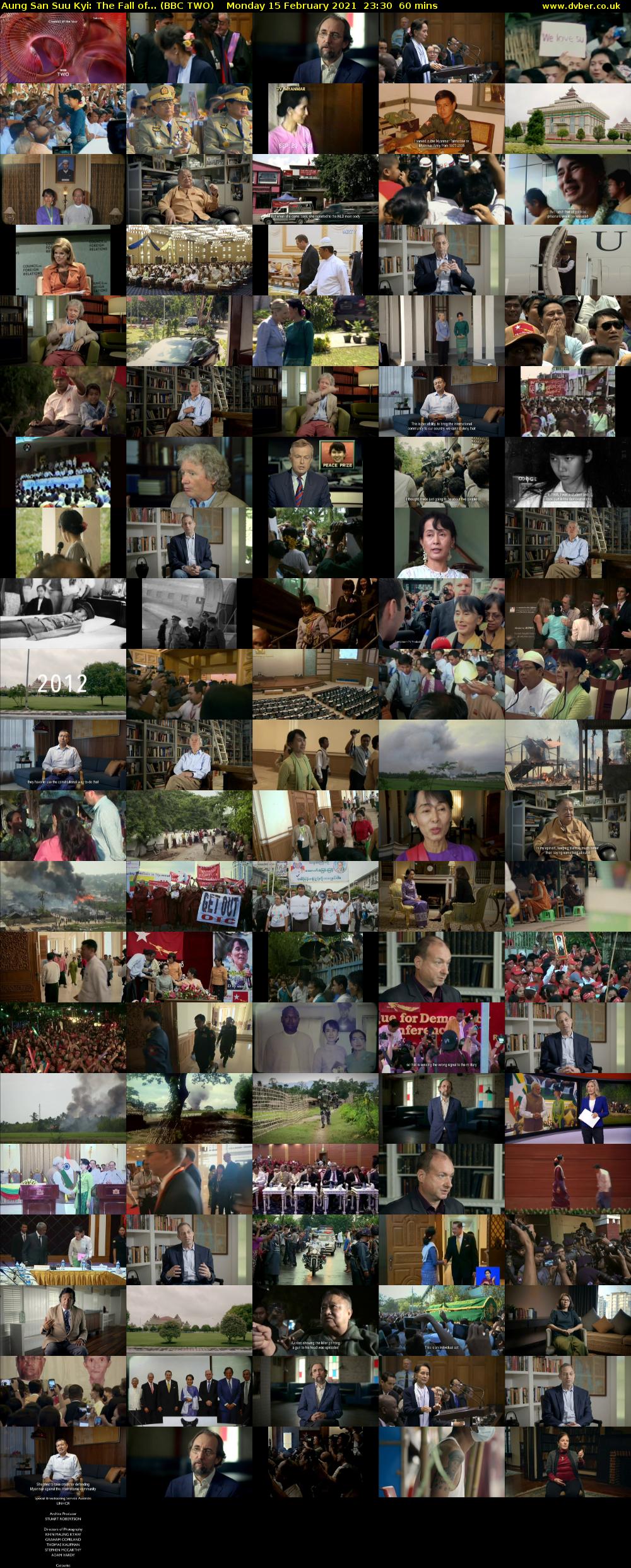 Aung San Suu Kyi: The Fall of... (BBC TWO) Monday 15 February 2021 23:30 - 00:30