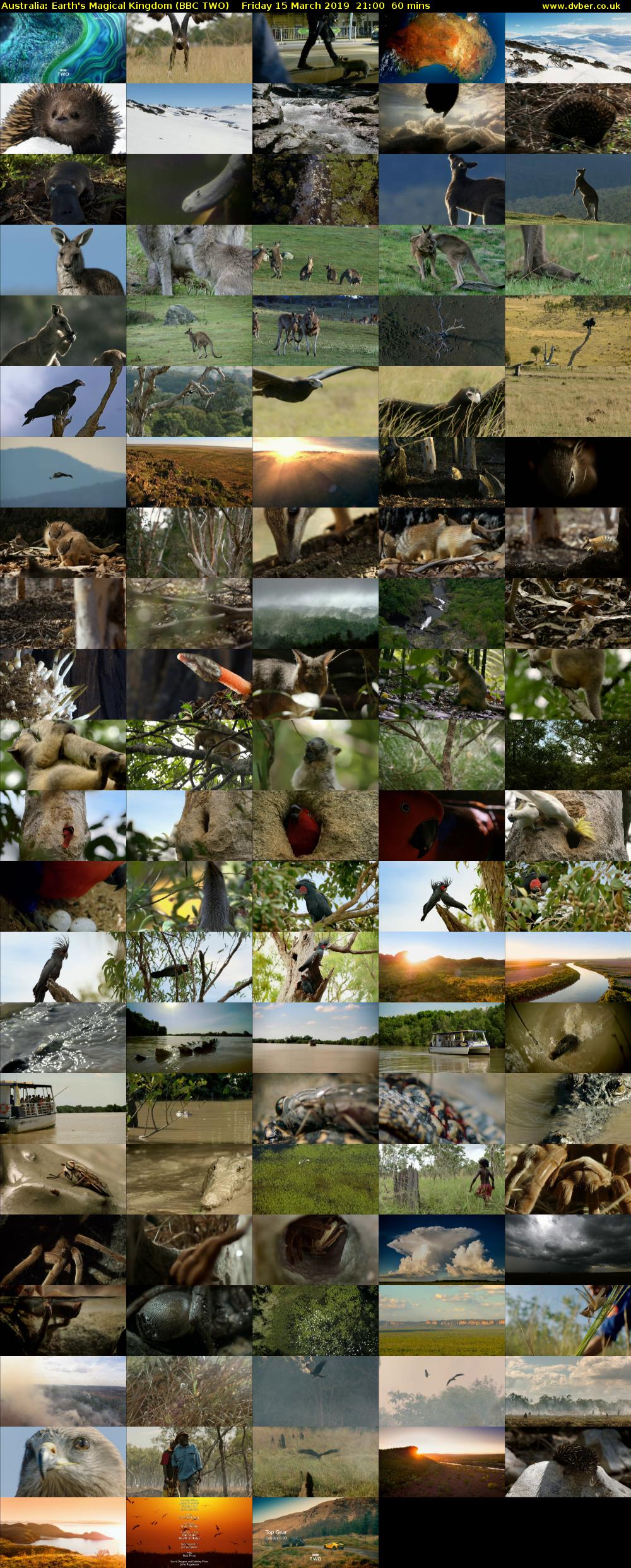 Australia: Earth's Magical Kingdom (BBC TWO) Friday 15 March 2019 21:00 - 22:00