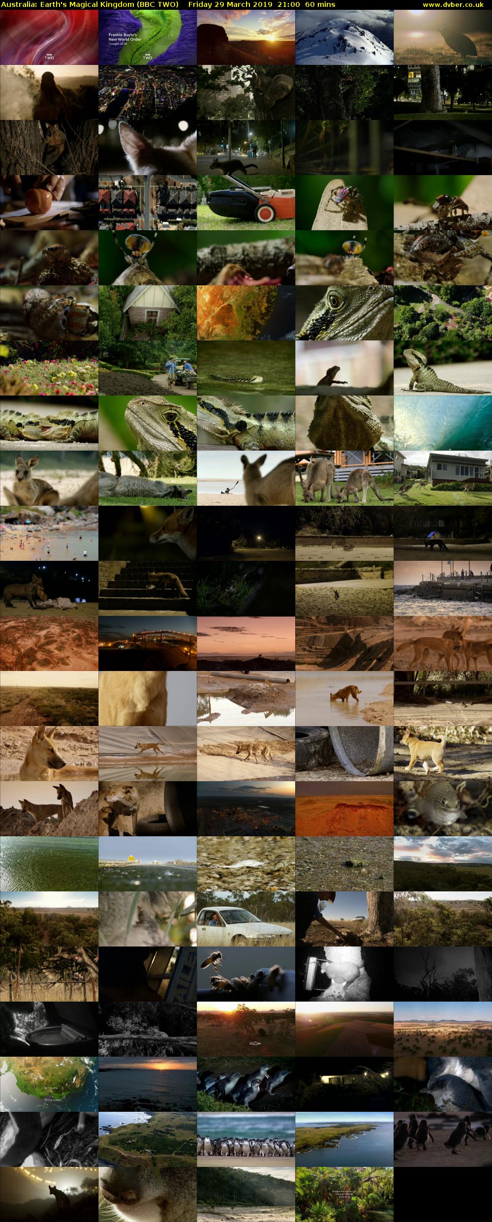 Australia: Earth's Magical Kingdom (BBC TWO) Friday 29 March 2019 21:00 - 22:00