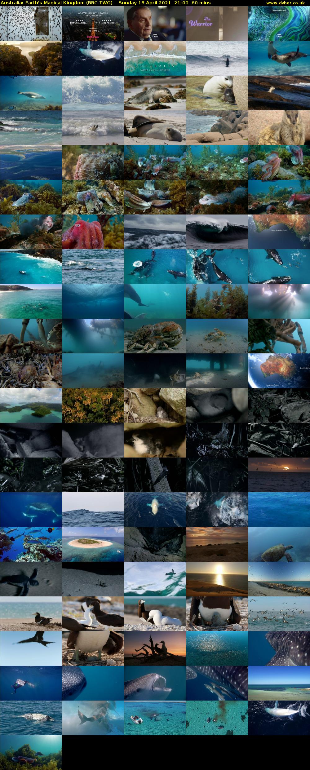 Australia: Earth's Magical Kingdom (BBC TWO) Sunday 18 April 2021 21:00 - 22:00