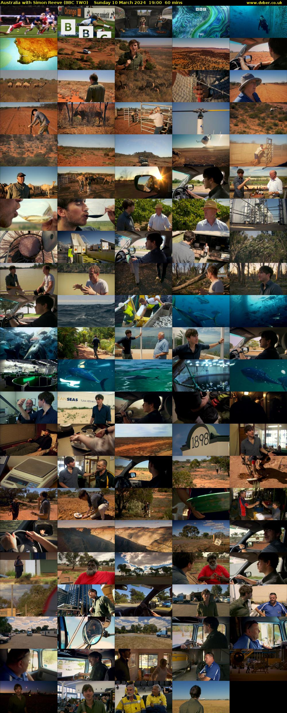 Australia with Simon Reeve (BBC TWO) Sunday 10 March 2024 19:00 - 20:00