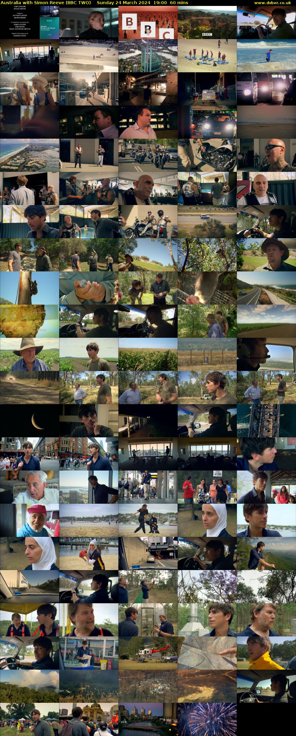Australia with Simon Reeve (BBC TWO) Sunday 24 March 2024 19:00 - 20:00