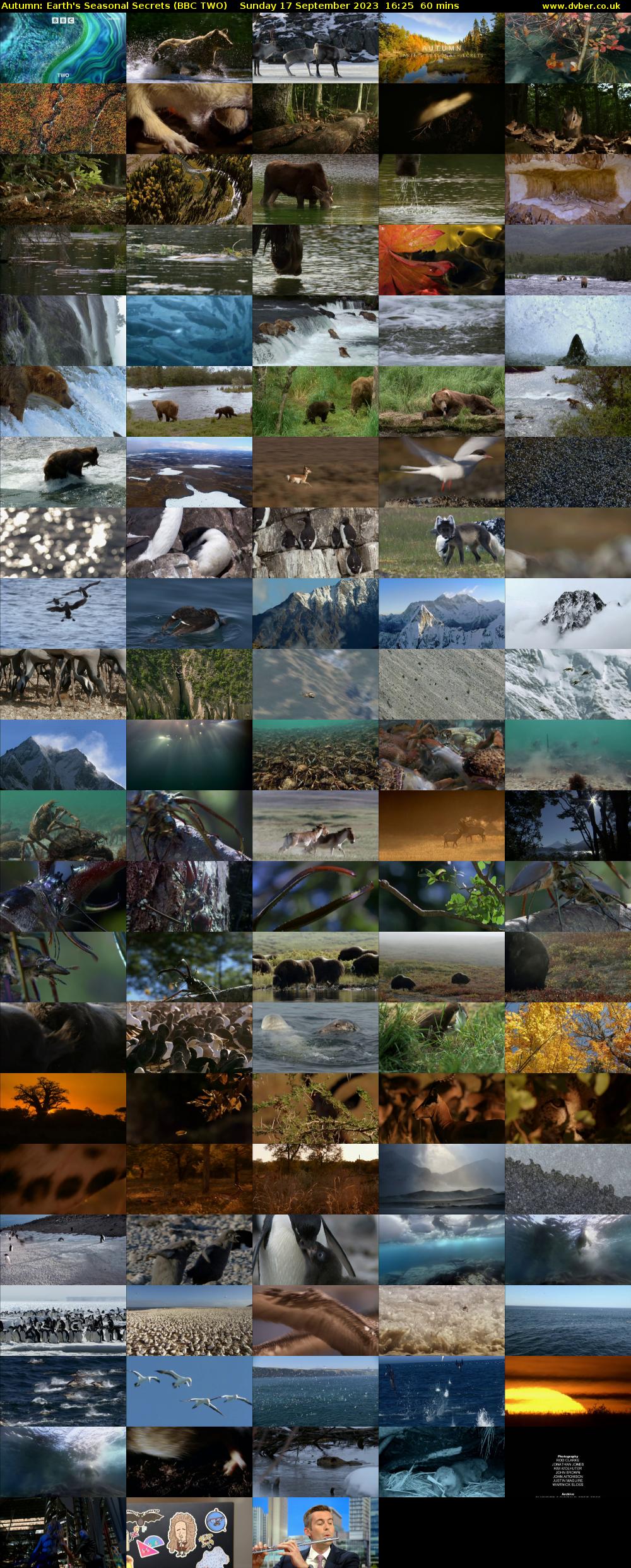 Autumn: Earth's Seasonal Secrets (BBC TWO) Sunday 17 September 2023 16:25 - 17:25