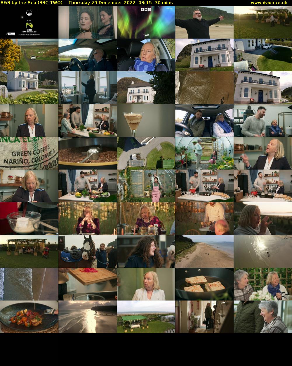 B&B by the Sea (BBC TWO) Thursday 29 December 2022 03:15 - 03:45