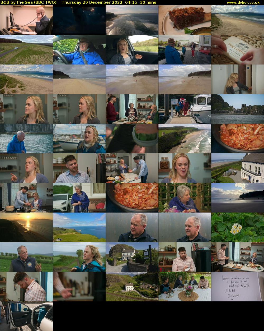 B&B by the Sea (BBC TWO) Thursday 29 December 2022 04:15 - 04:45