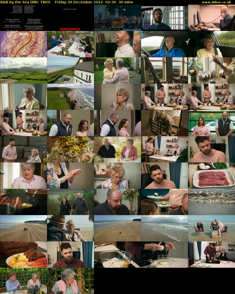 B&B by the Sea (BBC TWO) Friday 30 December 2022 02:30 - 03:00