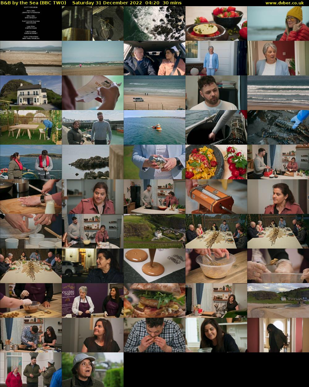 B&B by the Sea (BBC TWO) Saturday 31 December 2022 04:20 - 04:50