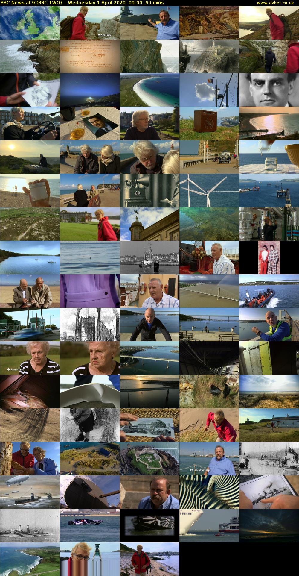 BBC News at 9 (BBC TWO) Wednesday 1 April 2020 09:00 - 10:00