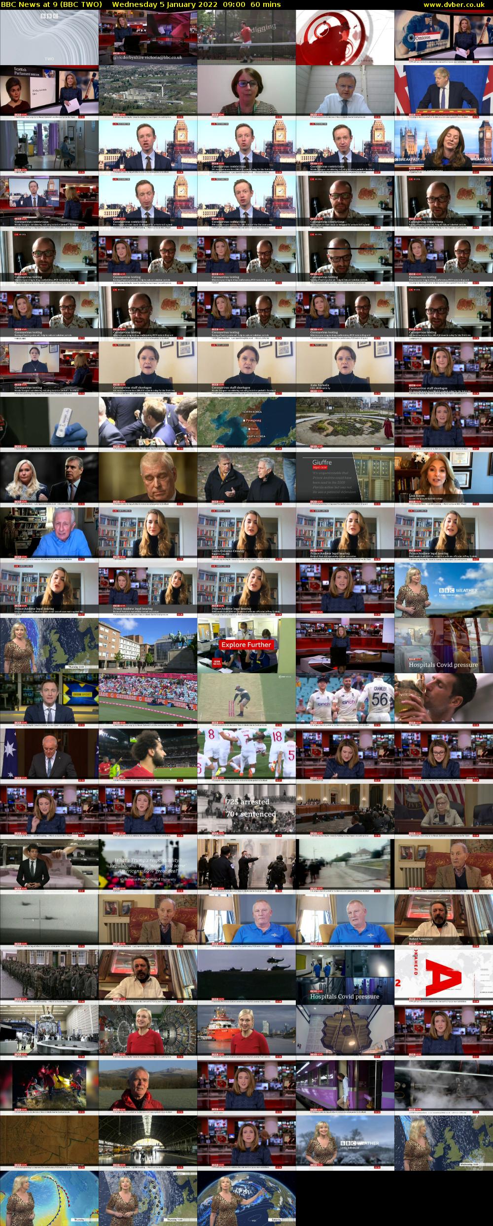BBC News at 9 (BBC TWO) Wednesday 5 January 2022 09:00 - 10:00