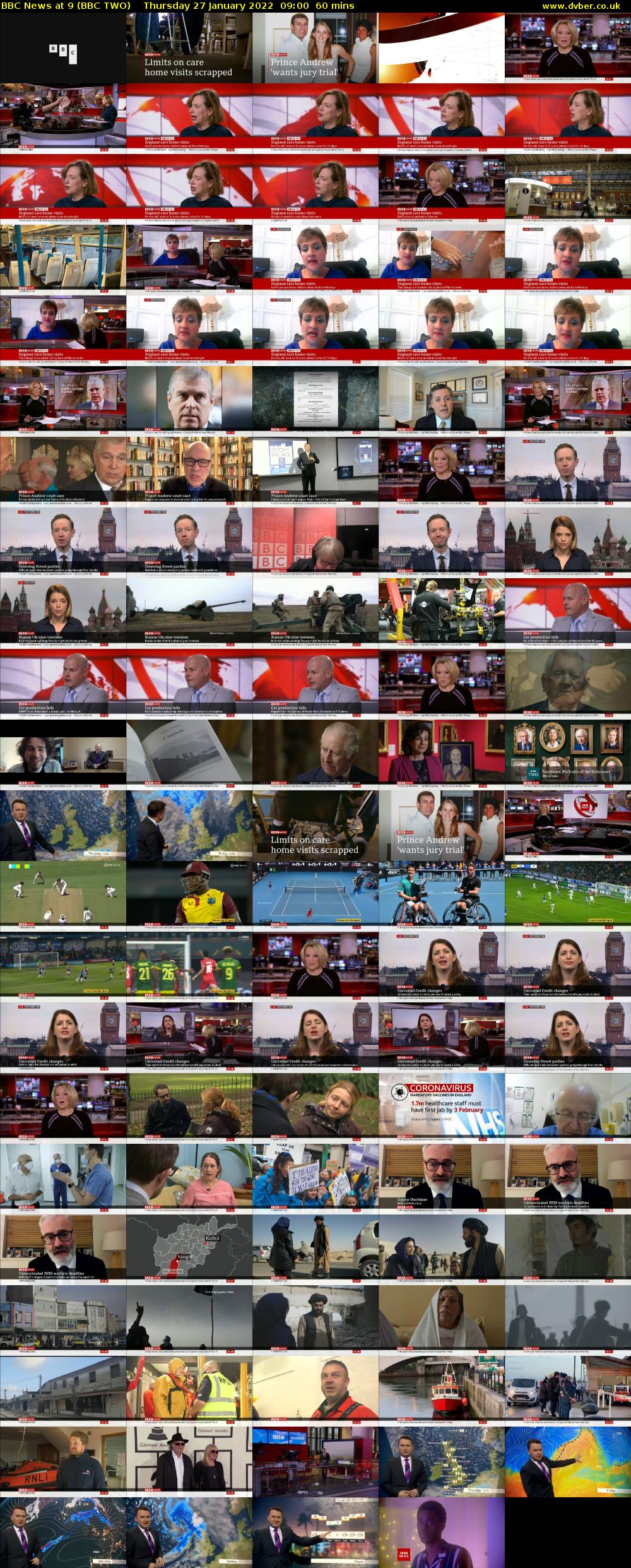BBC News at 9 (BBC TWO) Thursday 27 January 2022 09:00 - 10:00