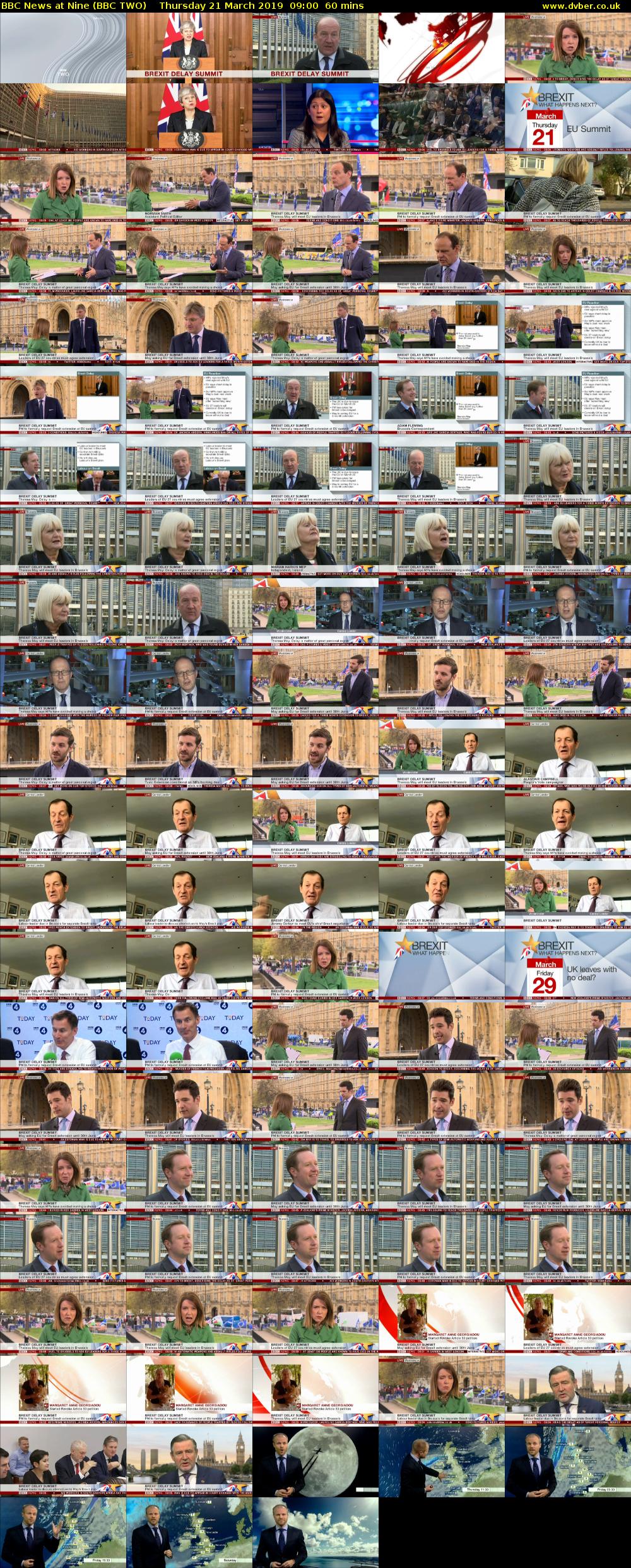 BBC News at Nine (BBC TWO) Thursday 21 March 2019 09:00 - 10:00