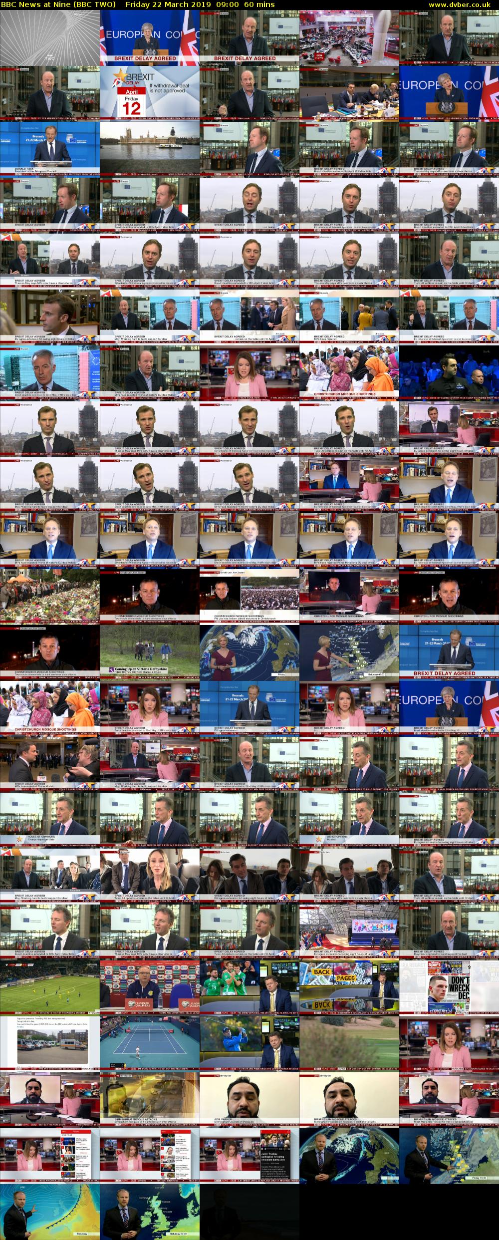 BBC News at Nine (BBC TWO) Friday 22 March 2019 09:00 - 10:00