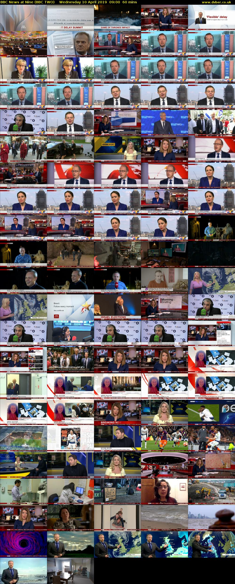 BBC News at Nine (BBC TWO) Wednesday 10 April 2019 09:00 - 10:00
