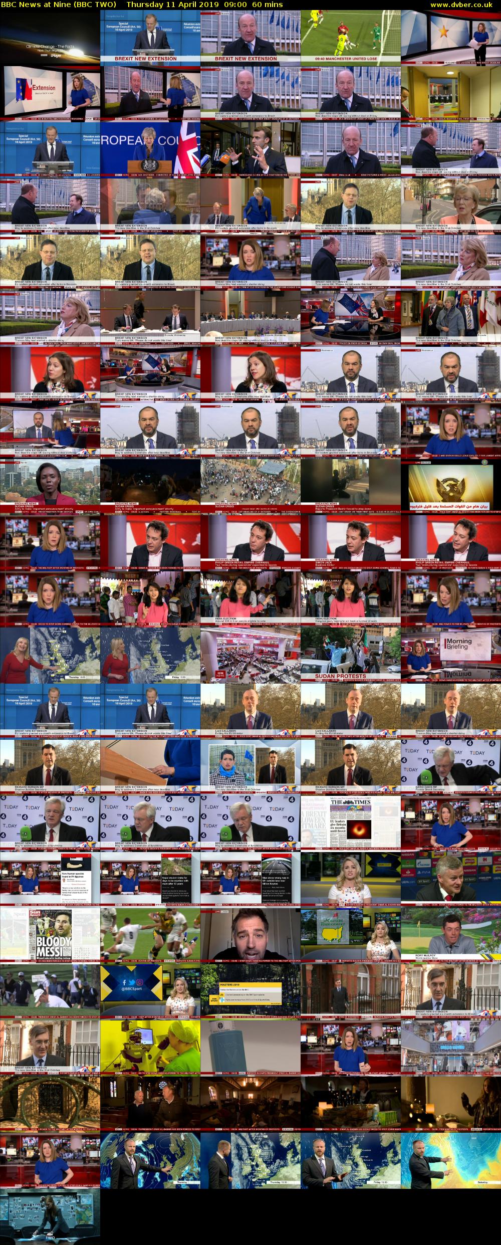 BBC News at Nine (BBC TWO) Thursday 11 April 2019 09:00 - 10:00
