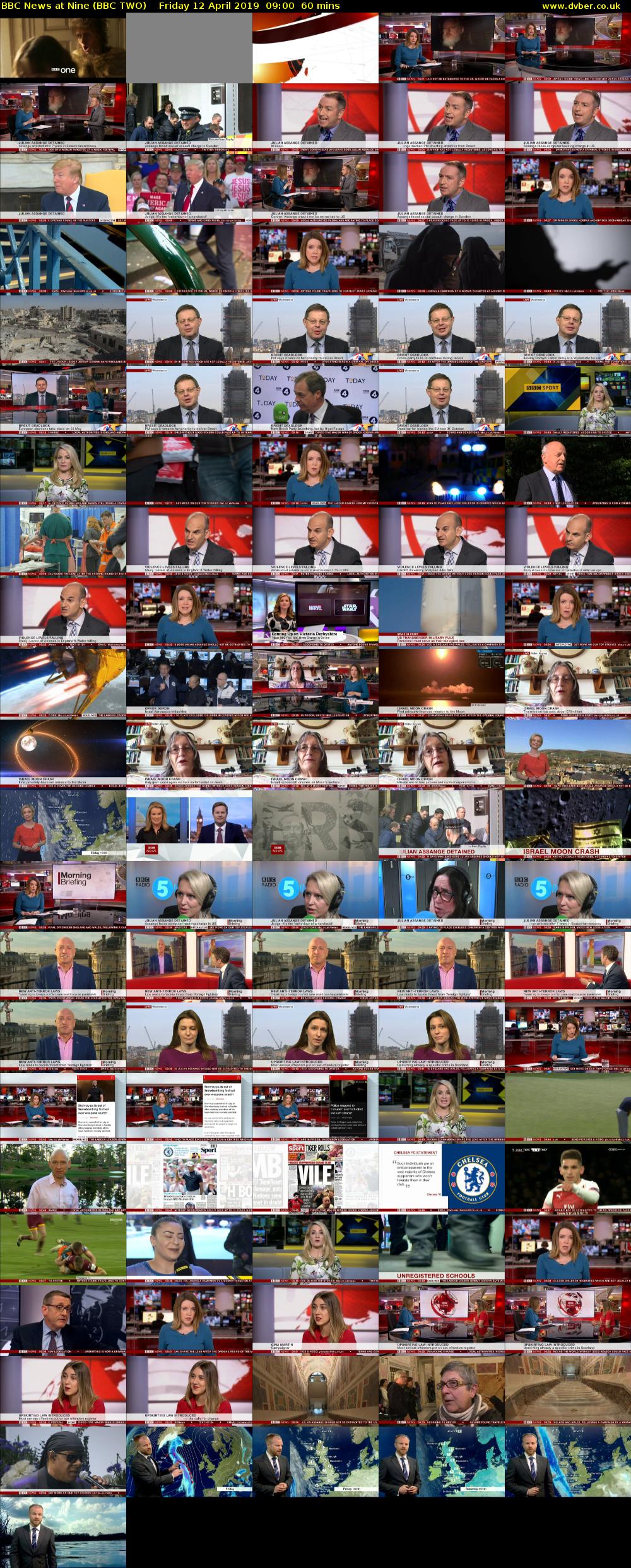 BBC News at Nine (BBC TWO) Friday 12 April 2019 09:00 - 10:00