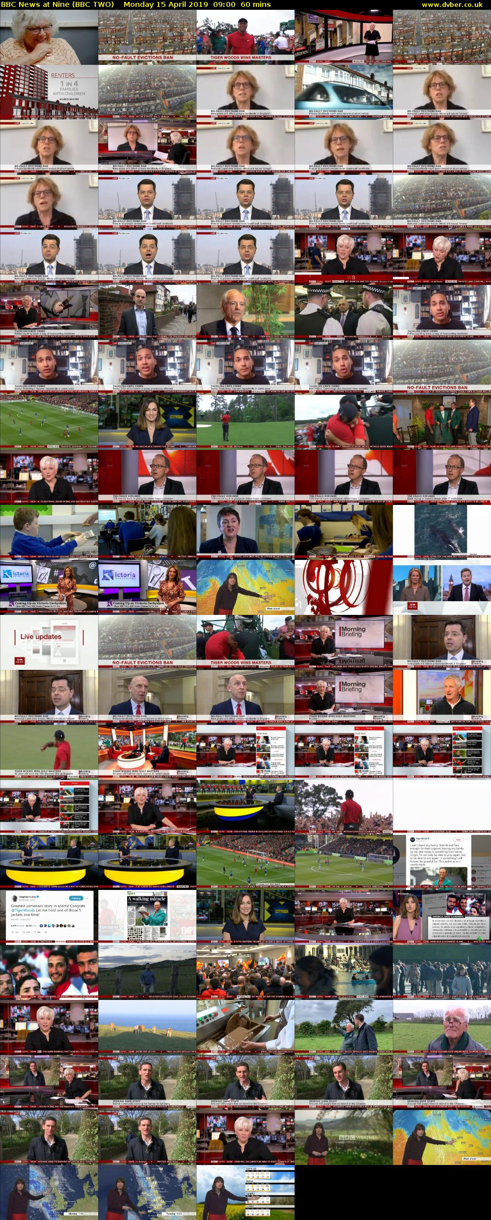 BBC News at Nine (BBC TWO) Monday 15 April 2019 09:00 - 10:00