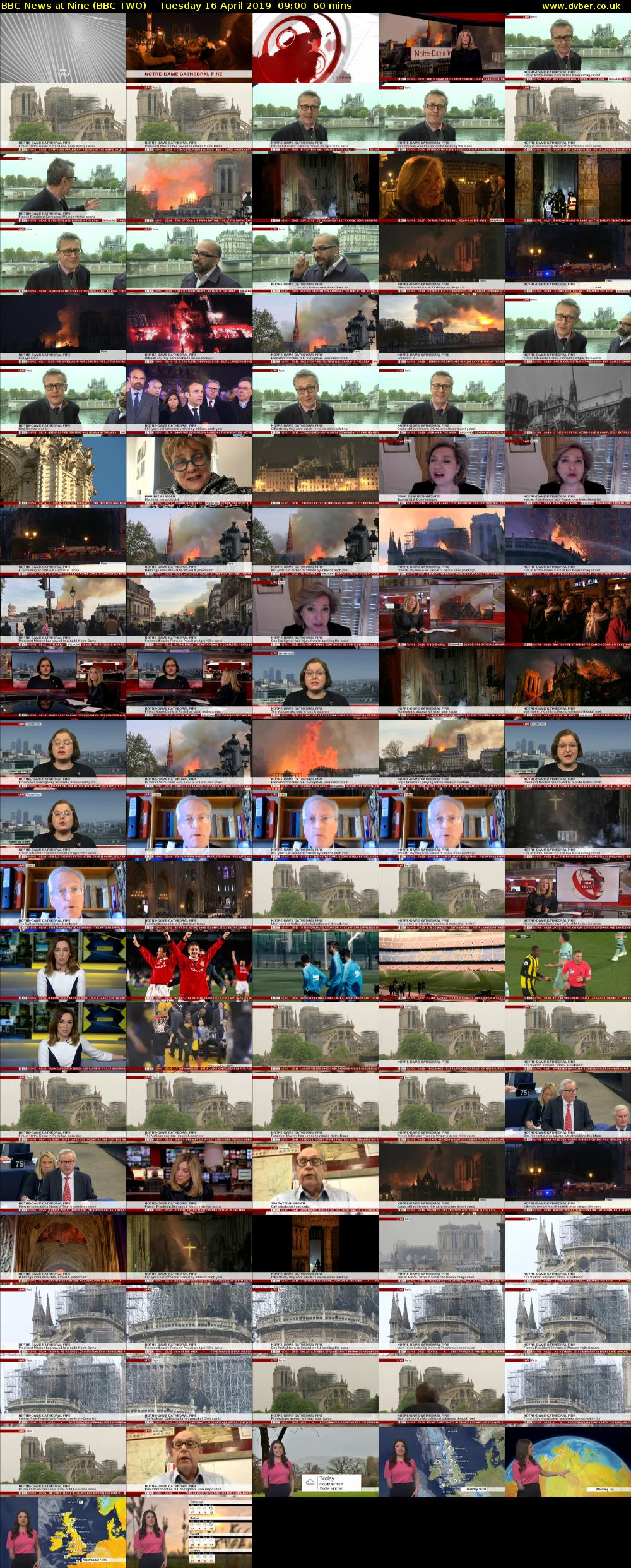 BBC News at Nine (BBC TWO) Tuesday 16 April 2019 09:00 - 10:00