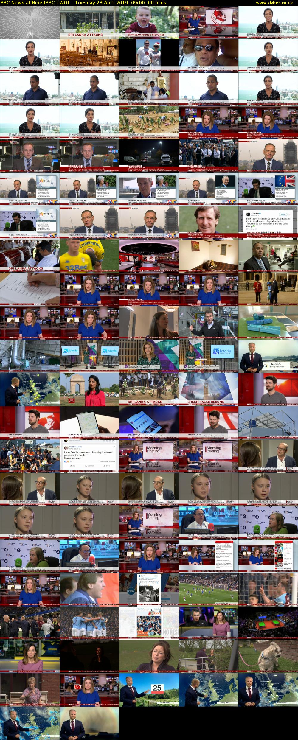 BBC News at Nine (BBC TWO) Tuesday 23 April 2019 09:00 - 10:00